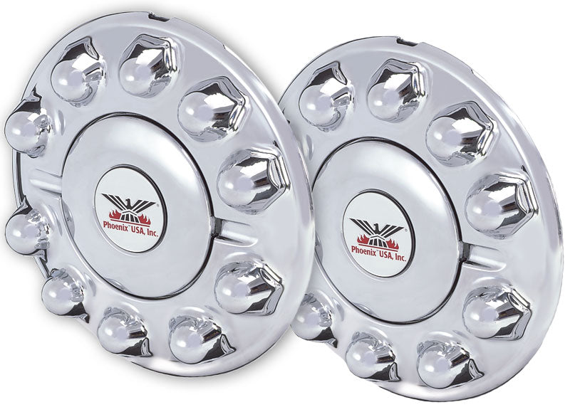 Quick Trim Hub Cover, Front, Chrome ABS