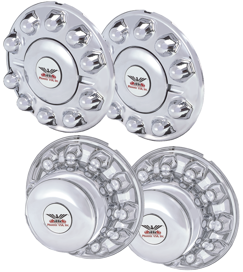 Quick Trim Hub Cover Kit, Chrome ABS