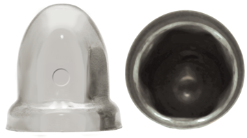 Quick Trim Lug Nut Cover, Fits 33mm Hex Washered Lug Nuts