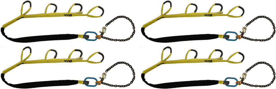 KIT:4 STRPS W/CHN ATTACH