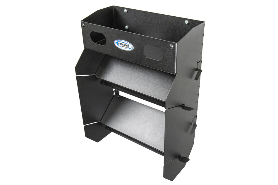 Two Roll Paper Towel Rack with Shelf
