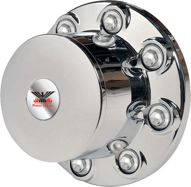 Quick Trim Hub Cover, Rear, Chrome ABS