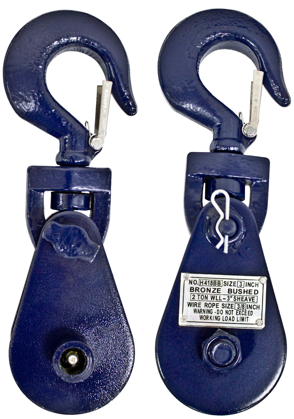 2T/3"SNATCH BLCK w/LATCH