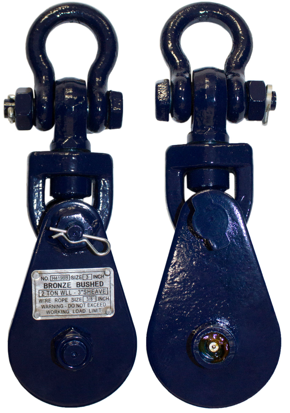 2T/3"SNTCH BLOCK w/SHCKLE