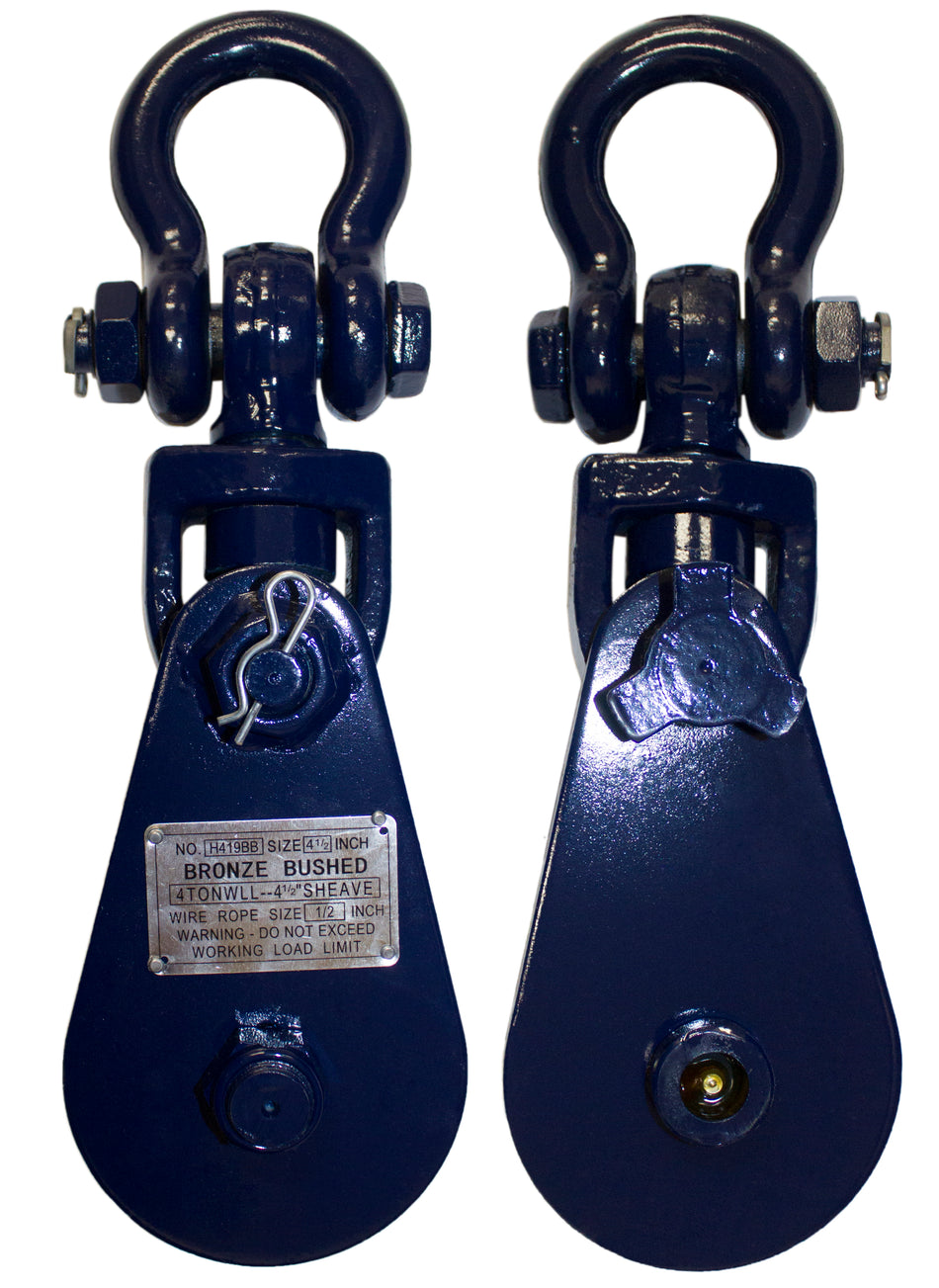4T/4.5"SNTCH BLOCK w/SHCKLE