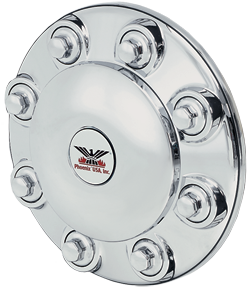 Quick Trim Hub Cover, Front, Chrome ABS