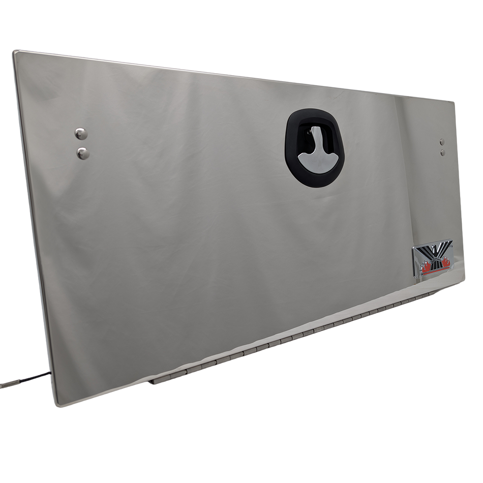 Toolbox Replacement Door 36" Polished SS Toolbox Door Assembly