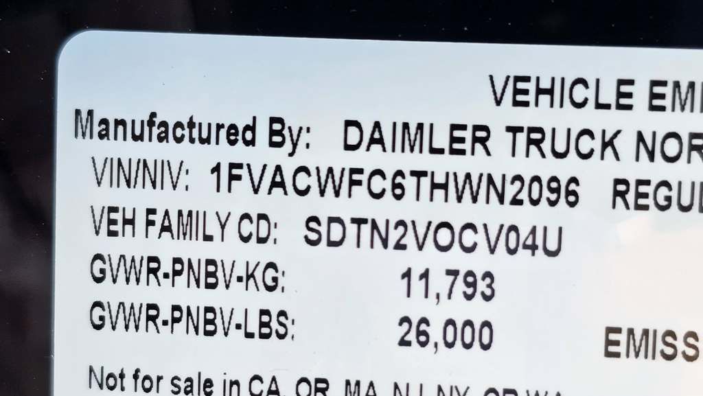2026 Black Freightliner M2106 Plus Century 12 Series LCG
