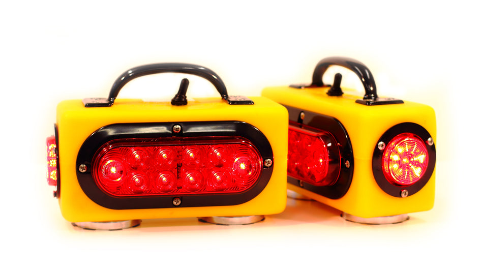 Pair Of Individual Wireless Tow Lights W/6" Oval