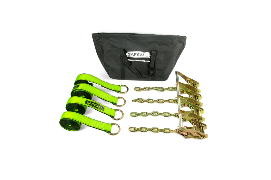 4 Point Soft Tie-Downs with D-Rings