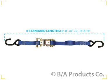 1"x8'RTCHT STRP W/S HKS