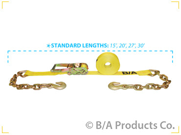 2"X27'RTCH W/CHAIN&GRABS