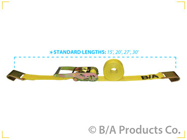 2"x27'TD STRAP W/FLAT HKS