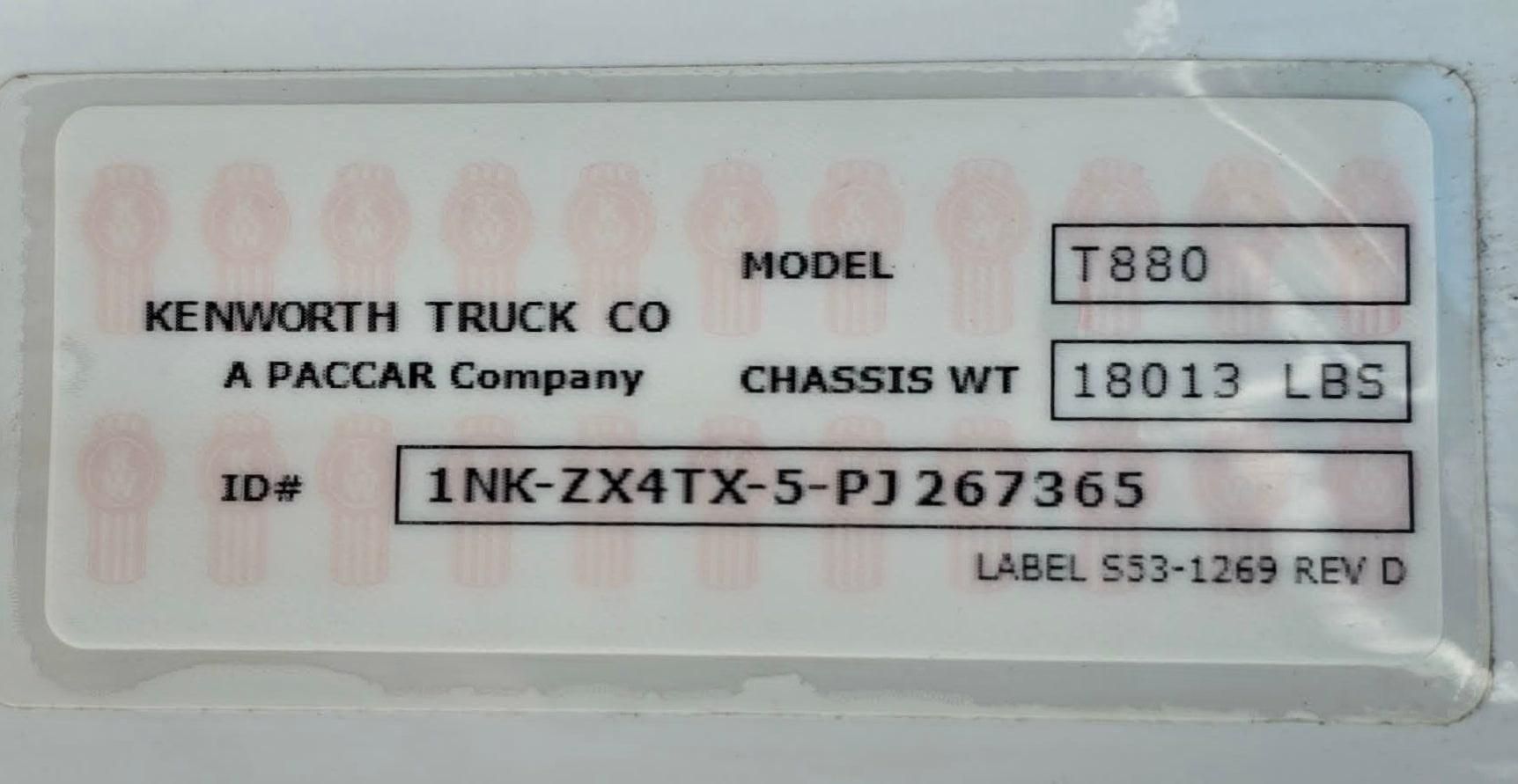 2023 WHITE KENWORTH T880 CENTURY 1150-LOADED
