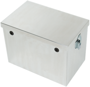 Tow Rax Aluminum Battery Box 12" Polished Finish