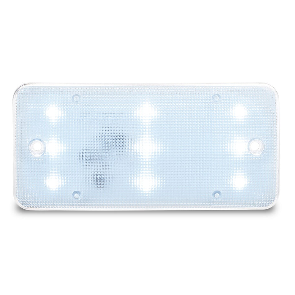 Commander 5-Inch Interior Light - Commander Series Flex Light, (9) White LEDs, Clear Lens, 380 Lumen, Surface Mount