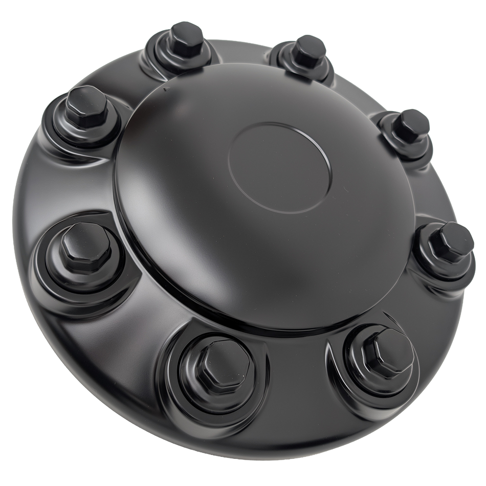 Quick Trim Hub Cover, Front, Black Satin ABS