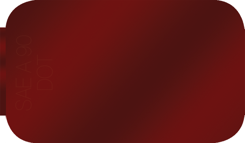 Reflector 2.75" X 1.75" Rectangular Red