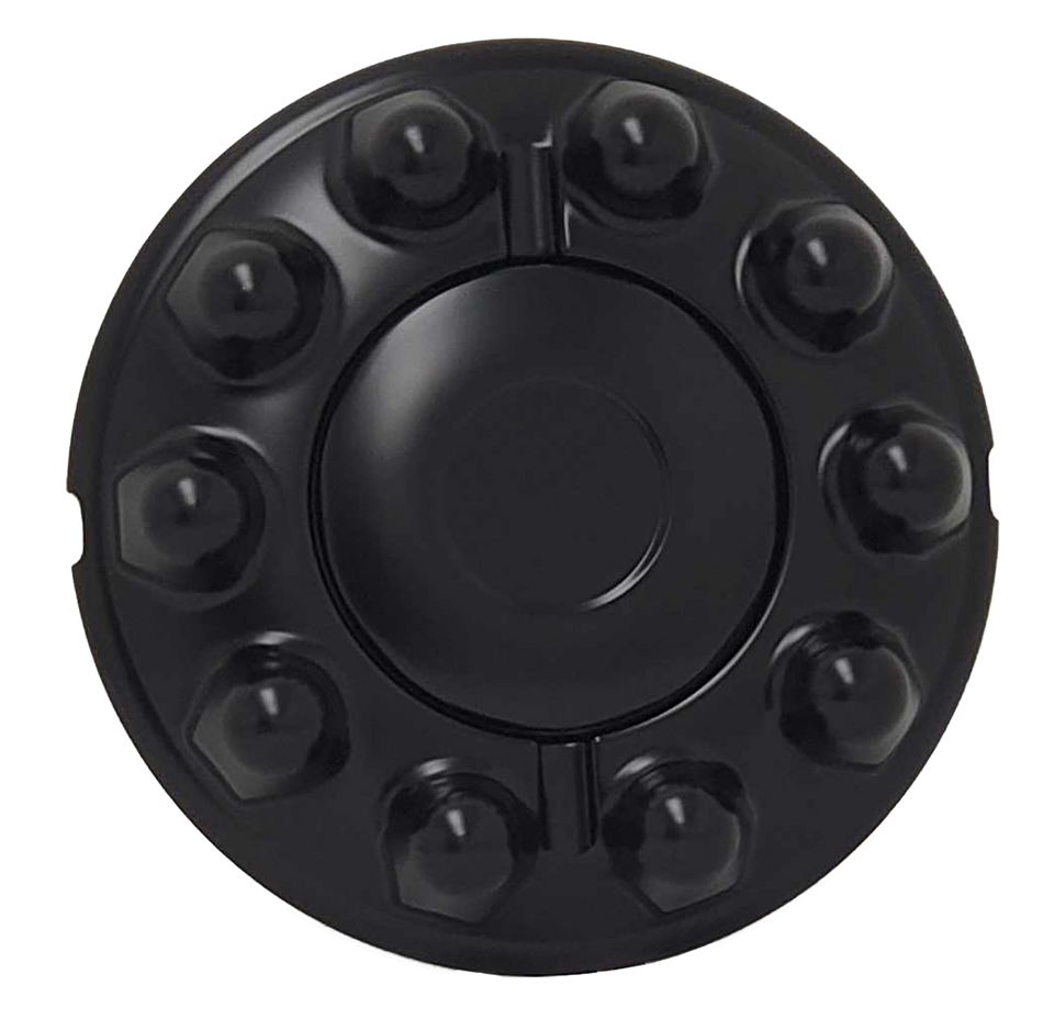 Quick Trim Hub Cover, Front, Black Satin ABS