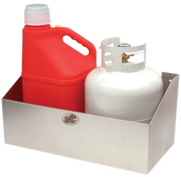 Tow Rax Aluminum Propane Fuel 2 Jug Rack 12" H x 22.5" W x 12.5" D