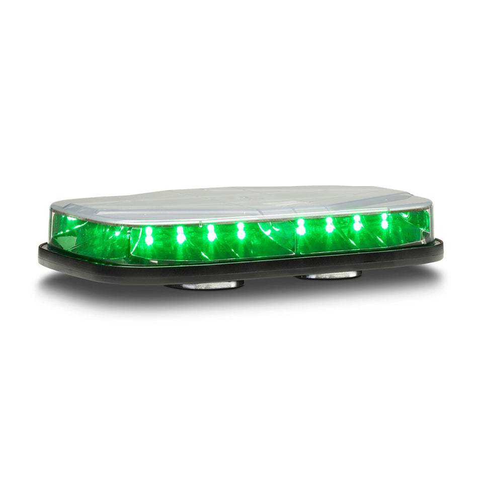 Highlighter Micro - Magnet Mount, Accessory Plug, ON/OFF Switch, Single-color, Green LEDs, Clear Dome