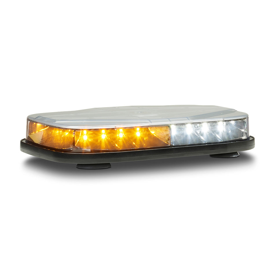 Highlighter Micro - Suction-cup Mount, Accessory Plug, ON/OFF Switch, Split-color, Amber/White LEDs, Clear Dome