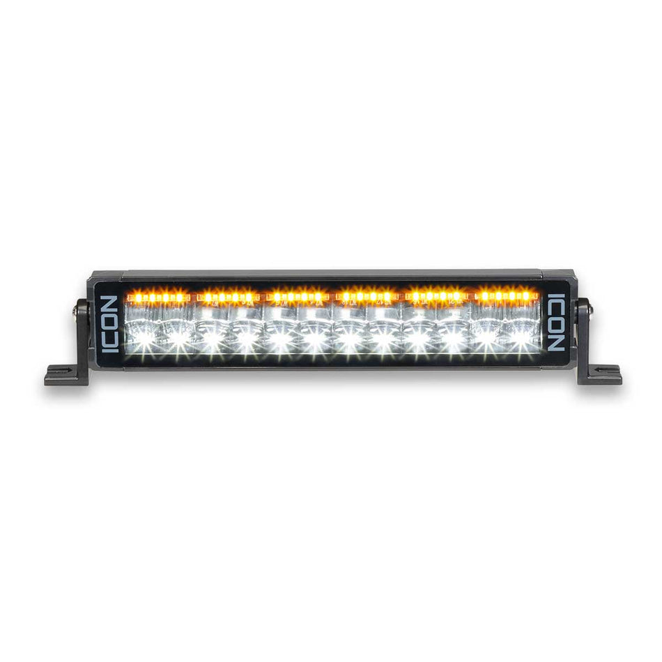 ICON Utility LED Light Bar - 13" ICON Utility Bar, White Flood/Spot, Amber Warning, 4202 Lumen