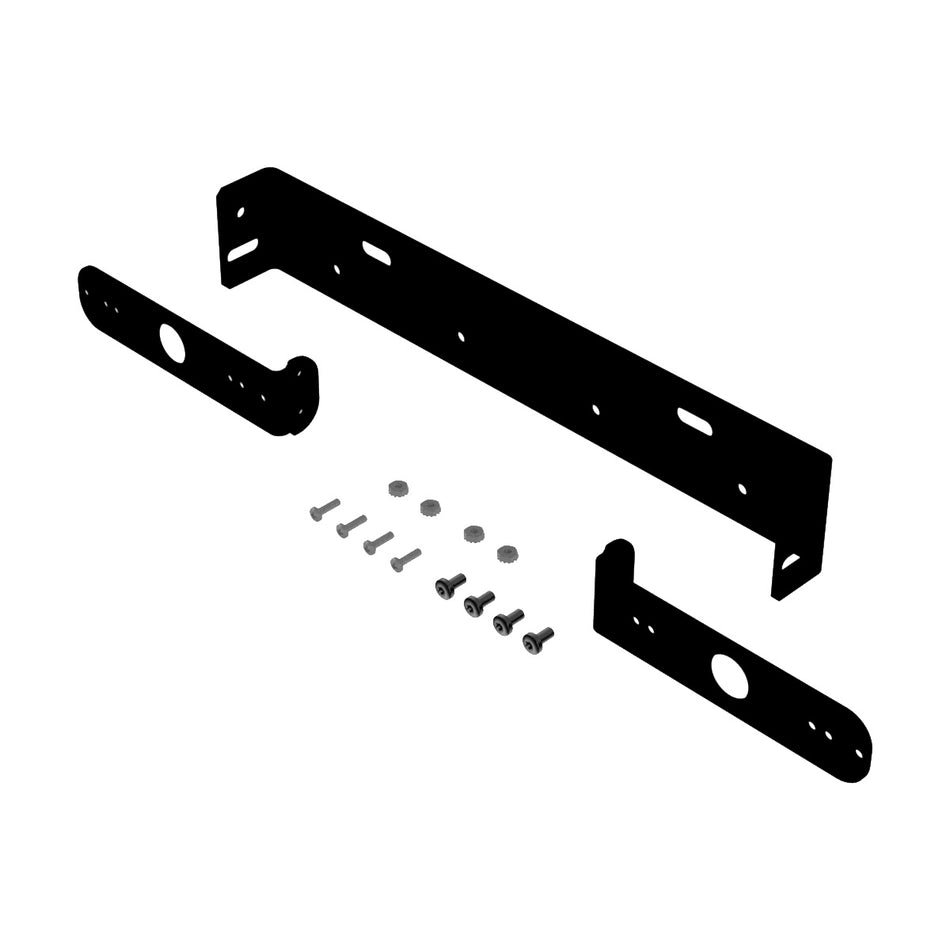 MicroPulse Brackets - Horizontal License Plate Bracket, Mounts (2) MPS3U/MPS6U/MPSC Lights, Fits Most Vehicles