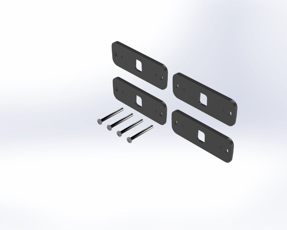 MicroPulse Brackets - Kit of Four 5-degree Rubber Mounting Wedges for Use with MPS3U Lights