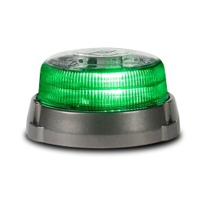 Pro LED Beacon - Single-color, Short, Green LEDs, Clear Dome