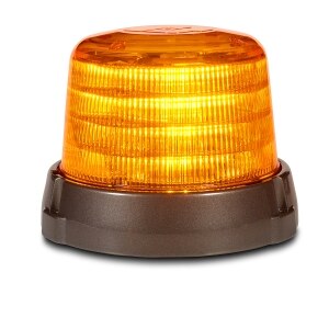 Pro LED Beacon - Single-color, Tall, Amber LEDs, Amber Dome