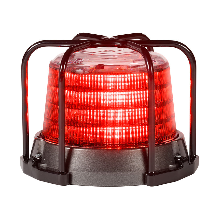 Pro LED Beacon - Single-color, Tall Red LEDs, Red Dome