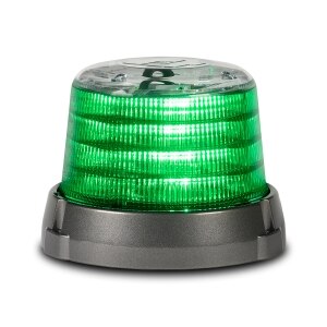 Pro LED Beacon - Single-color, Tall, Green LEDs Clear Dome
