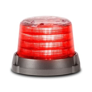 Pro LED Beacon - Single-color, Tall, Red LEDs, Clear Dome