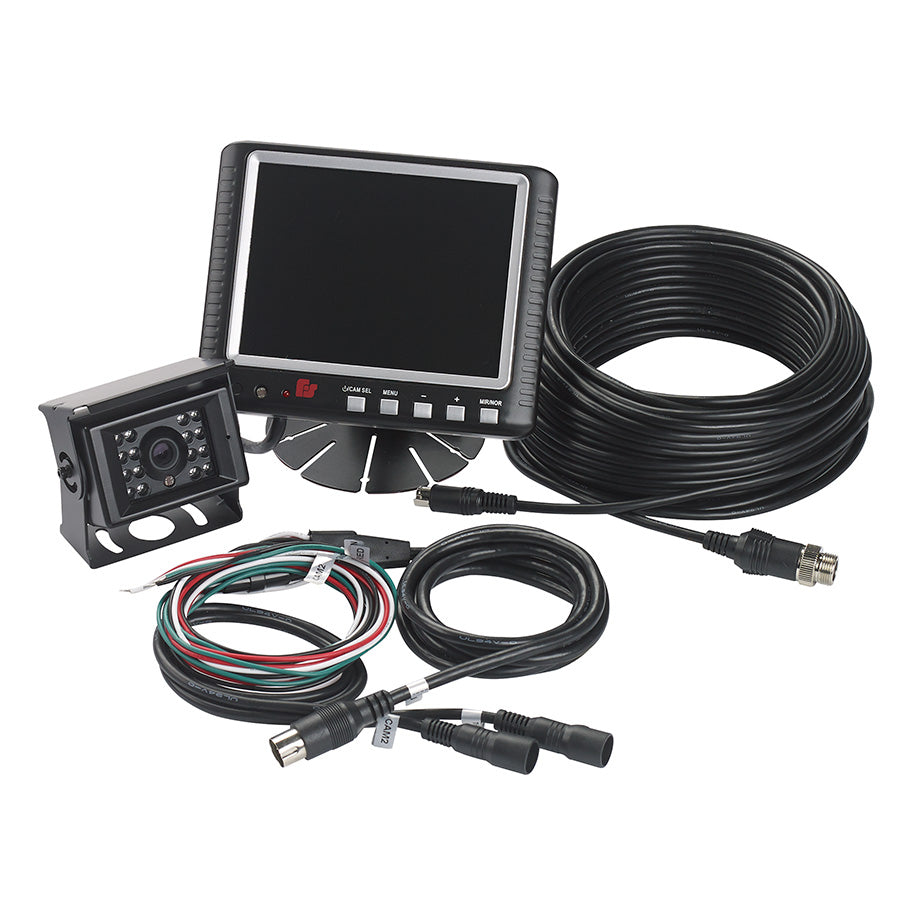 Reverse Camera Systems - 5.6-inch Monitor with Two-camera Input, (1) Standard Rear-view Camera and (1) 65.5-ft Camera-to-monitor Extension Cable