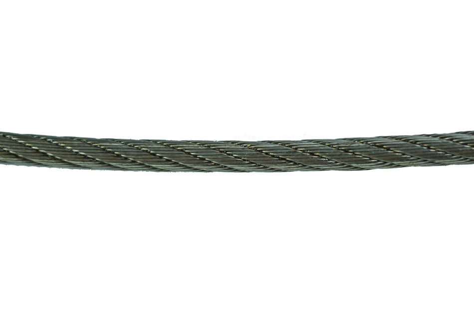 Winch Cable with Locking Swivel Hook - Swaged - 3/8 x 50