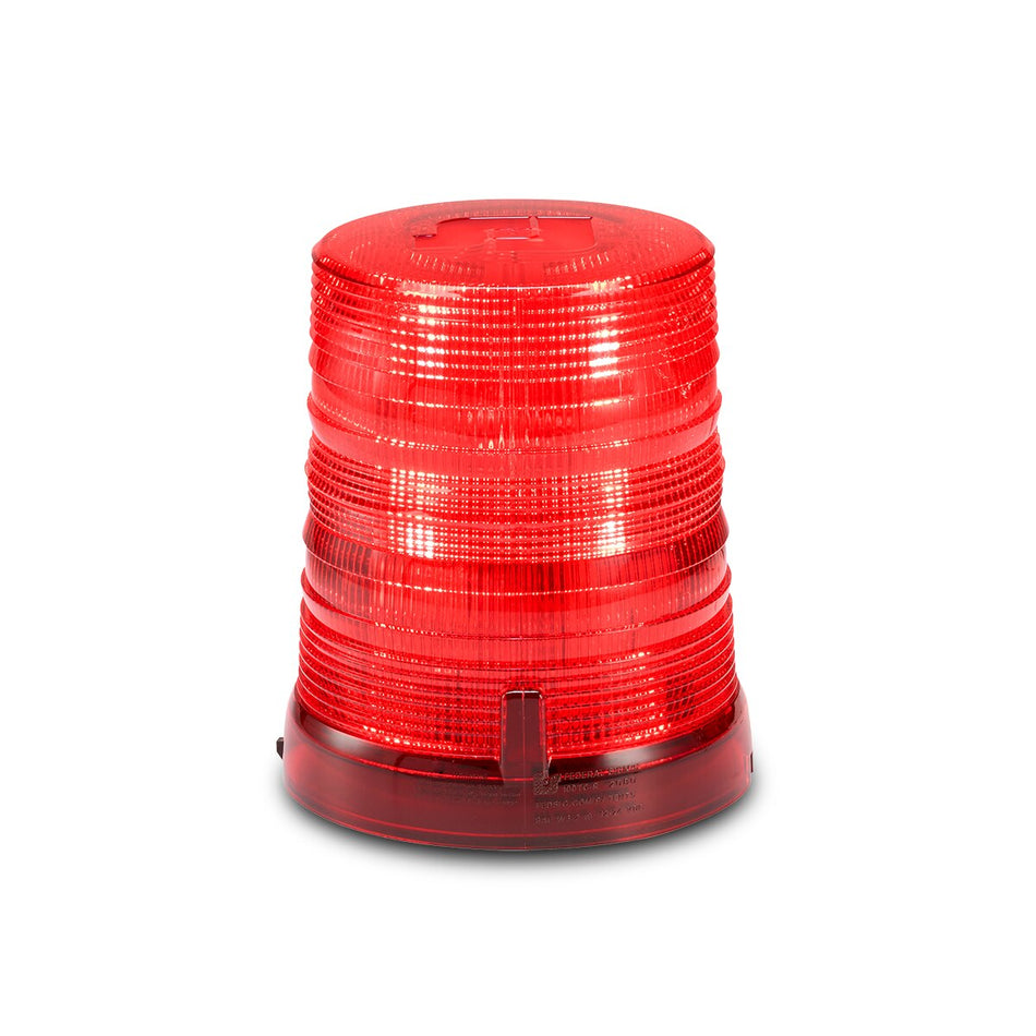 Spire 100 LED Beacon - 1-inch Pipe Mount, Tall, Red LEDs, Red Dome