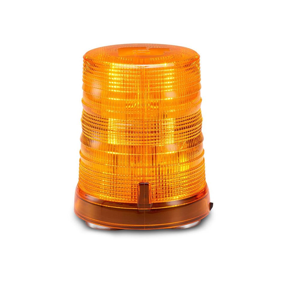 Spire 100 LED Beacon - Magnet Mount, Accessory Plug, Tall, Amber LEDs, Amber Dome