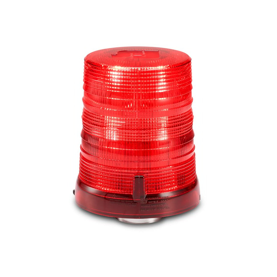 Spire 100 LED Beacon - Magnet Mount, Accessory Plug, Tall, Red LEDs, Red Dome