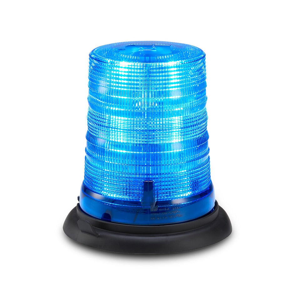 Spire 100 LED Beacon - Suction-cup Magnet Mount, Accessory Plug, Tall, Blue LEDs, Blue Dome