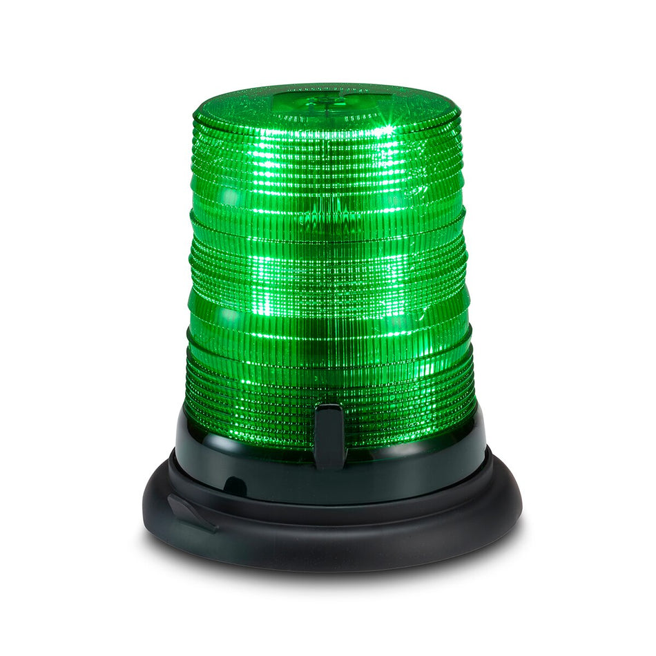 Spire 100 LED Beacon - Suction-cup Magnet Mount, Accessory Plug, Tall, Green LEDs, Green Dome