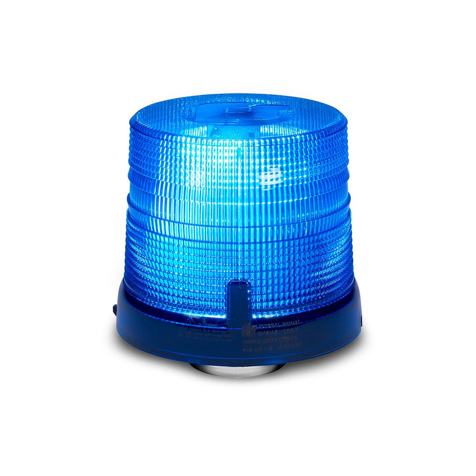 Spire 200 LED Beacon - Magnet Mount, Accessory Plug, Single-color, Short, Blue LEDs, Blue Dome
