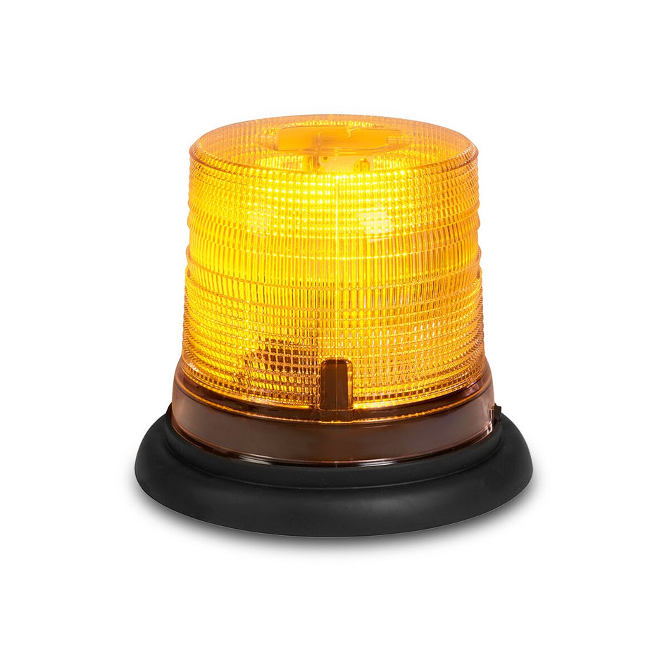 Spire 200 LED Beacon - Suction-cup Magnet Mount, Accessory Plug, Dual-color, Short, Amber/Green LEDs, Clear Dome