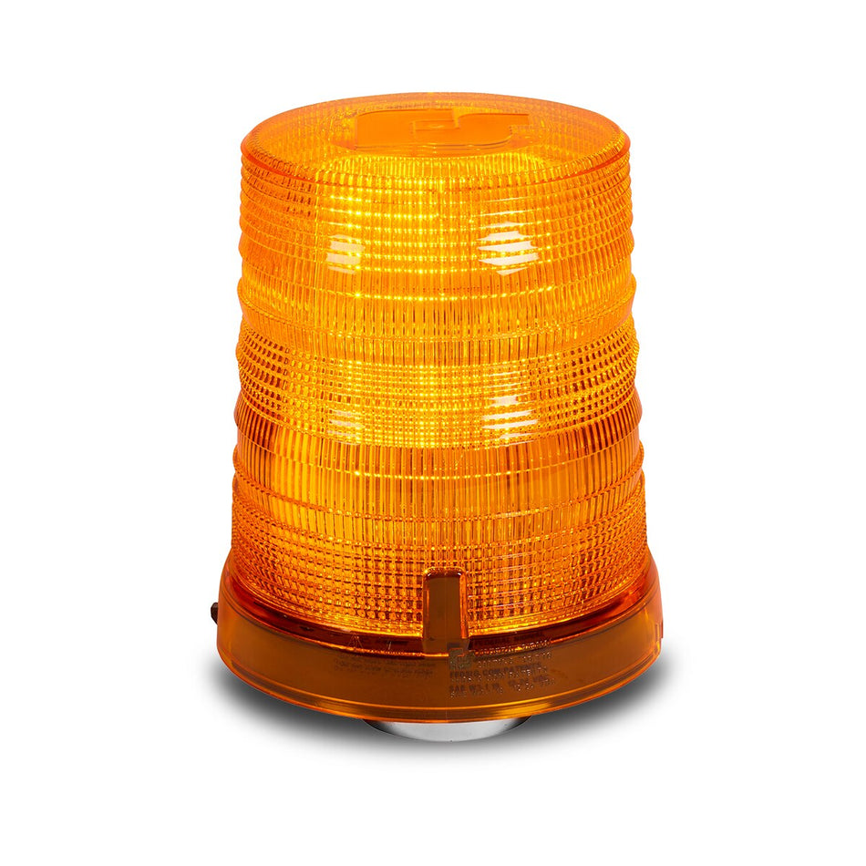 Spire 200 LED Beacon - Magnet Mount, Accessory Plug, Dual-color, Tall, Amber/Red LEDs, Clear Dome