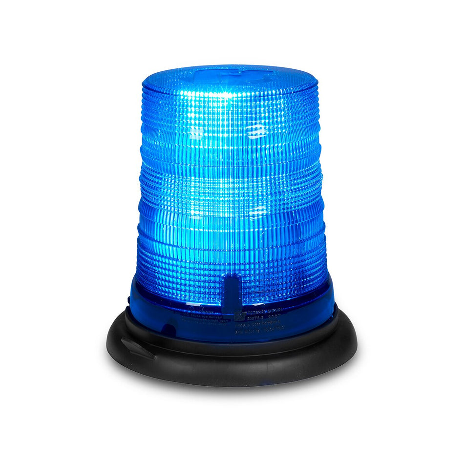 Spire 200 LED Beacon - Suction-cup Magnet Mount, Accessory Plug, Single-color, Tall, Blue LEDs, Blue Dome