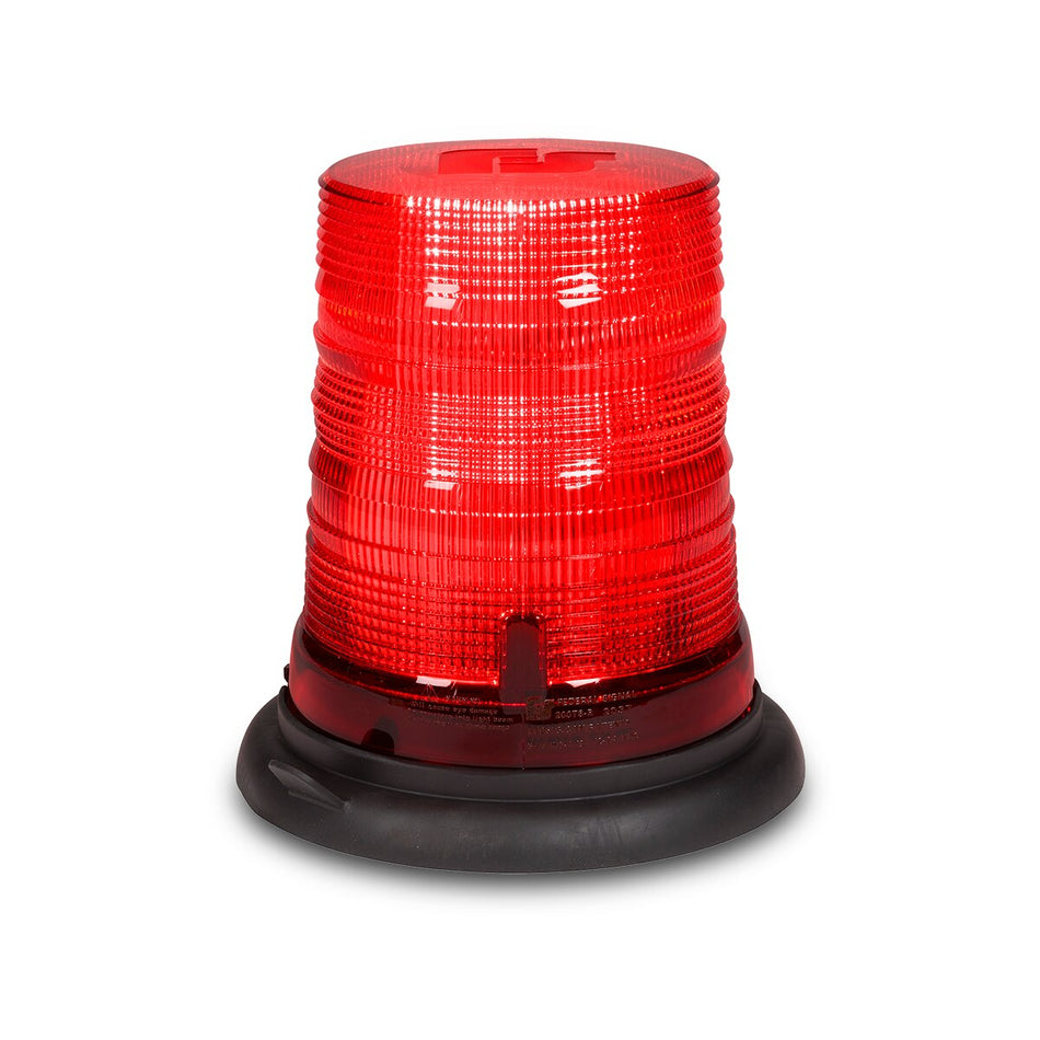 Spire 200 LED Beacon - Suction-cup Magnet Mount, Accessory Plug, Single-color, Tall, Red LEDs, Red Dome