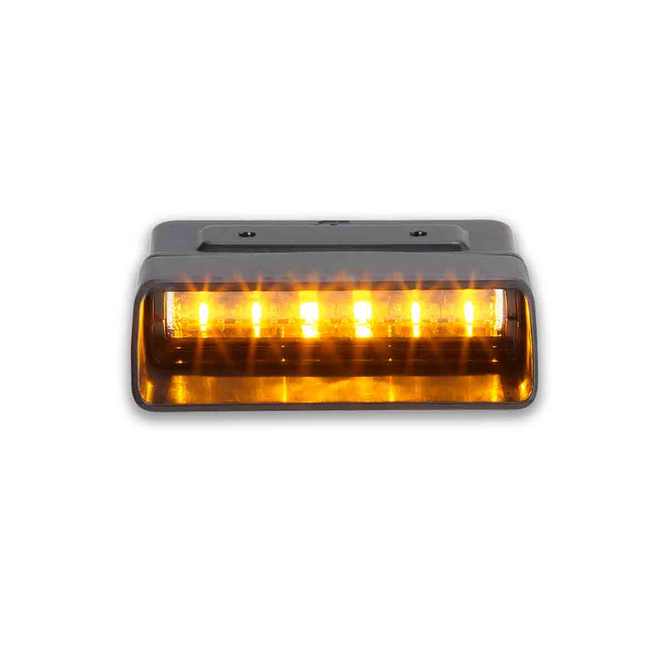 Xstream Interior Warning Light - Single-head, Tri-color, Blue/Red/Amber LEDs, Wire Leads