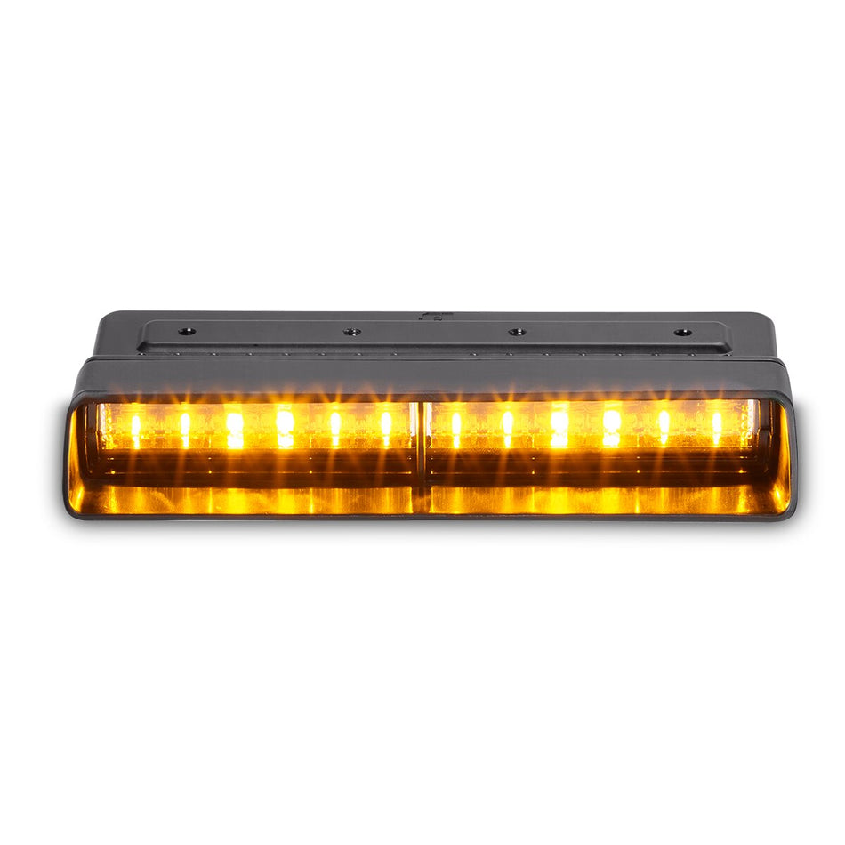 Xstream Interior Warning Light - Dual-head, Tri-color, White/Amber/Green LEDs, Wire Leads
